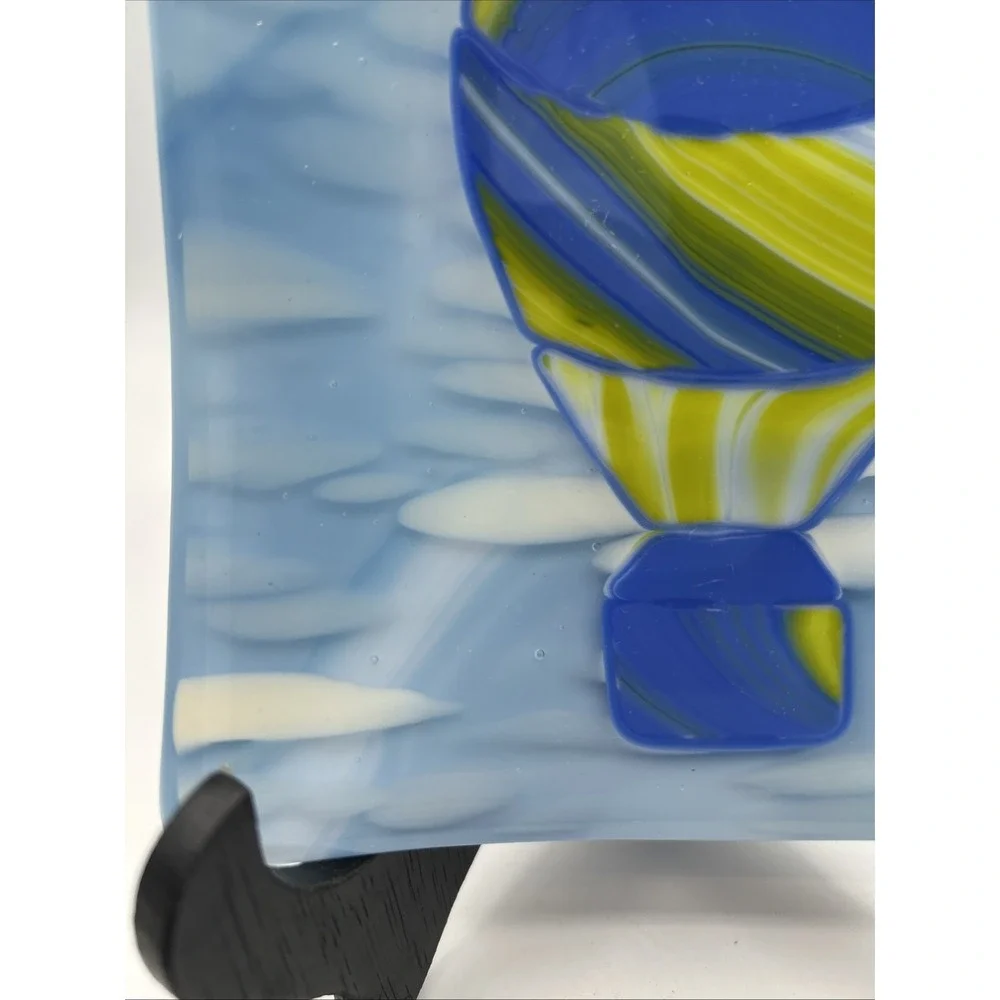 Fused Art Glass Hot Air Balloon 6
